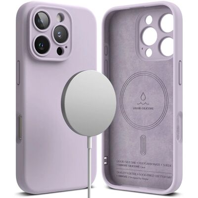 Siliconový kryt s magnetem Light Purple pro iPhone 16 Pro Max Siliconový kryt s magnetem Light Purple pro iPhone 16 Pro Max