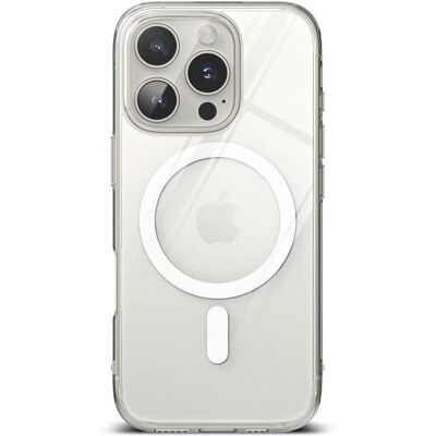 Ringke gennemsigtigt MagSafe-cover til iPhone 16 Pro - Slankt og stødabsorberende Ringke gennemsigtigt MagSafe-cover til iPhone 16 Pro - Slankt og stødabsorberende