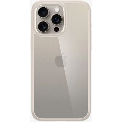 Coque Ultra Hybrid en titane naturel pour iPhone 15 Pro Max de Spigen Coque Ultra Hybrid en titane naturel pour iPhone 15 Pro Max de Spigen