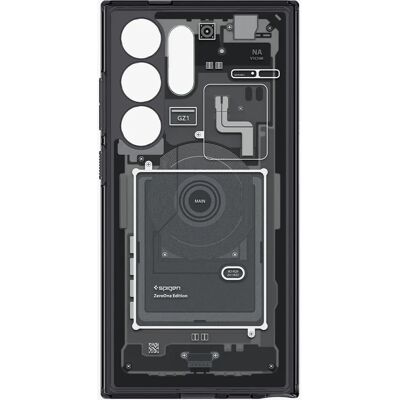 Spigen Schwarzes Ultra Hybrid Handyhülle - Stoßfest für Galaxy S24 Ultra Spigen Schwarzes Ultra Hybrid Handyhülle - Stoßfest für Galaxy S24 Ultra