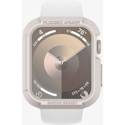 Capa Rugged Armor Bege para Smartwatch - Resistente a choques, TPU Capa Rugged Armor Bege para Smartwatch - Resistente a choques, TPU