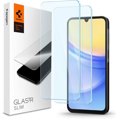 Protection d'écran Spigen Galaxy A15 4G/5G - Transparent, Résistant aux chocs, 2 pièces - Publicité Protection d'écran Spigen Galaxy A15 4G/5G - Transparent, Résistant aux chocs, 2 pièces - Publicité
