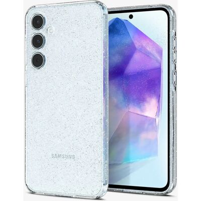 Coque transparente à paillettes Spigen pour Samsung Galaxy A55 (5G) - Étui de téléphone - Publicité Coque transparente à paillettes Spigen pour Samsung Galaxy A55 (5G) - Étui de téléphone - Publicité