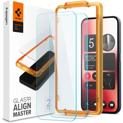 Protecteur d'écran transparent Spigen pour Nothing Phone (2a) - Pack de 2 - Publicité Protecteur d'écran transparent Spigen pour Nothing Phone (2a) - Pack de 2 - Publicité