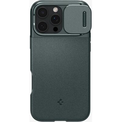 Coque hybride Spigen iPhone 16 Pro Verte avec MagSafe Coque hybride Spigen iPhone 16 Pro Verte avec MagSafe