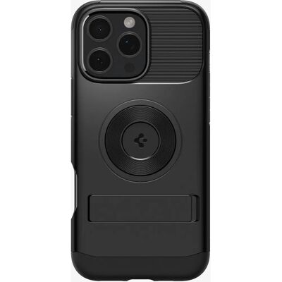 Spigen Noir Slim Armor pour iPhone 16 Pro - Coque antichoc Spigen Noir Slim Armor pour iPhone 16 Pro - Coque antichoc