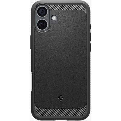 Pouzdro Spigen iPhone 16 Rugged Armor MagSafe - Černé Pouzdro Spigen iPhone 16 Rugged Armor MagSafe - Černé