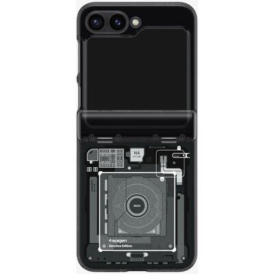 Spigen Ultra Hybrid Pro Zero One stoßfestes Handyhülle - Schwarz / Grau Spigen Ultra Hybrid Pro Zero One stoßfestes Handyhülle - Schwarz / Grau