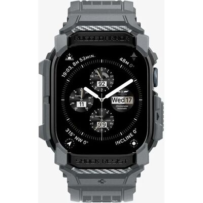 Étui Spigen Rugged Armor Pro pour Apple Watch 10 (46mm) - Gris foncé - Publicité Étui Spigen Rugged Armor Pro pour Apple Watch 10 (46mm) - Gris foncé - Publicité