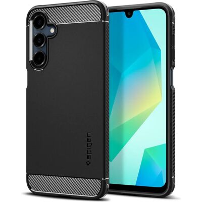 Capa Spigen Rugged Armor Galaxy A16 4G/5G - Preto Capa Spigen Rugged Armor Galaxy A16 4G/5G - Preto