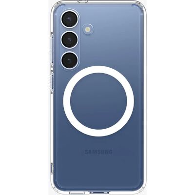 Coque transparente blanche Spigen Ultra Hybrid - S25+ - Publicité Coque transparente blanche Spigen Ultra Hybrid - S25+ - Publicité