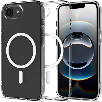 Spigen Hvit iPhone 16e Crystal Flex Cover - MagSafe-kompatibel Spigen Hvit iPhone 16e Crystal Flex Cover - MagSafe-kompatibel