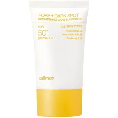 Celimax Pore+Dark Spot Lysende Solkrem SPF 50+ PA++++ 50ml Celimax Pore+Dark Spot Lysende Solkrem SPF 50+ PA++++ 50ml