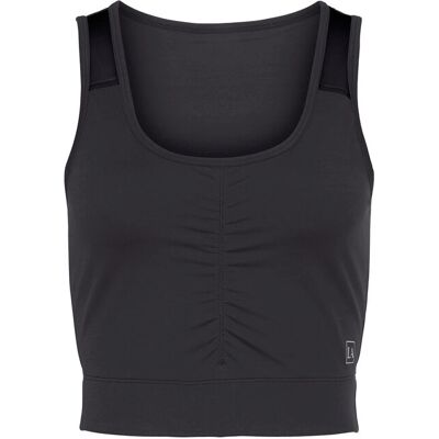 LASCANA ACTIVE Crop-Top - Sport Top mit Raffung und Mesheinsätzen LASCANA ACTIVE Crop-Top - Sport Top mit Raffung und Mesheinsätzen