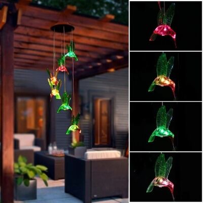 Aucune - Solar Wind Chime - LED Changeant de couleur - Lumière Solaire Extérieure - Publicité Aucune - Solar Wind Chime - LED Changeant de couleur - Lumière Solaire Extérieure - Publicité