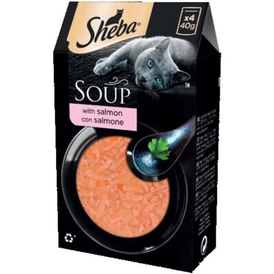 Zuppa di Salmone Sheba per Gatti - Cibo umido Zuppa di Salmone Sheba per Gatti - Cibo umido