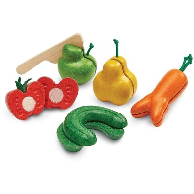 PlanToys Modell PT-3495-NC Wonky Obst & Gemüse Spielset - Lehrreich & Nachhaltig PlanToys Modell PT-3495-NC Wonky Obst & Gemüse Spielset - Lehrreich & Nachhaltig