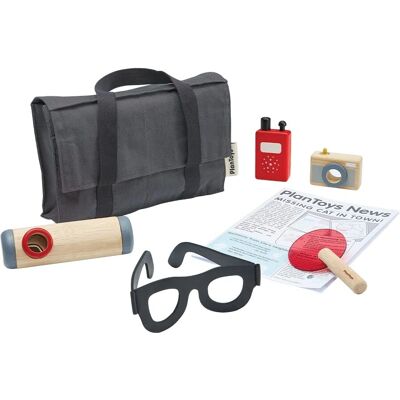 Set de Détective PlanToys avec Accessoires - Multicolore - 21cm - Publicité Set de Détective PlanToys avec Accessoires - Multicolore - 21cm - Publicité