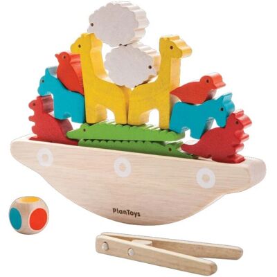 PlanToys Wooden Balance Boat Game - Develops Motor Skills PlanToys Wooden Balance Boat Game - Develops Motor Skills