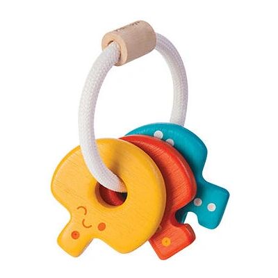 PlanToys Baby Schlüsselrassel - Umweltfreundliches Holzspielzeug ab 4 Monaten PlanToys Baby Schlüsselrassel - Umweltfreundliches Holzspielzeug ab 4 Monaten