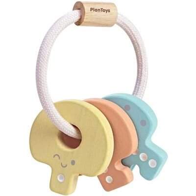 Sonaglio Chiavi per Bambini di Plan Toys - Giocattolo in Legno Sostenibile per Abilità Motorie Fini Sonaglio Chiavi per Bambini di Plan Toys - Giocattolo in Legno Sostenibile per Abilità Motorie Fini