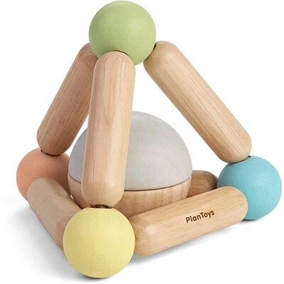 Τριγωνικό παιχνίδι λαβής PlanToys - Pastel - Βιώσιμο ξύλο Τριγωνικό παιχνίδι λαβής PlanToys - Pastel - Βιώσιμο ξύλο