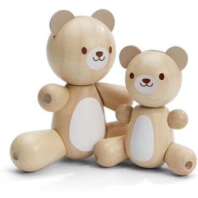 PlanToys Holzspielzeug Bär & Kleiner Bär - Feinmotorik Förderung PlanToys Holzspielzeug Bär & Kleiner Bär - Feinmotorik Förderung