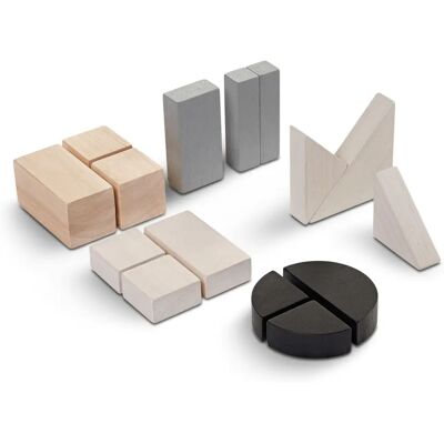 PlanToys Holz-Bruchblöcke für Kinder - Montessori Lernspielzeug PlanToys Holz-Bruchblöcke für Kinder - Montessori Lernspielzeug
