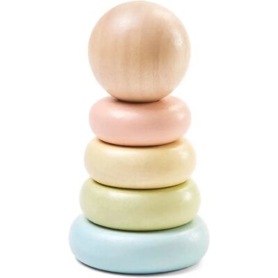 Jouet en Bois Pastel de PlanToys Pour Bébé - Développe la Motricité Jouet en Bois Pastel de PlanToys Pour Bébé - Développe la Motricité