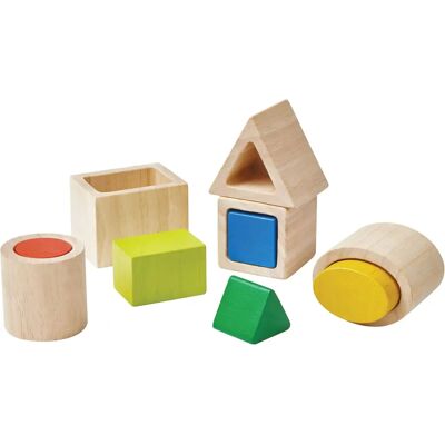 Plan Toys Geometrisches Puzzle - Montessori Lernen - 10 Stücke Plan Toys Geometrisches Puzzle - Montessori Lernen - 10 Stücke