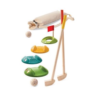 PlanToys Minigolf-Set - Nachhaltig aus recyceltem Kautschukholz - Für Kinder ab 3 PlanToys Minigolf-Set - Nachhaltig aus recyceltem Kautschukholz - Für Kinder ab 3