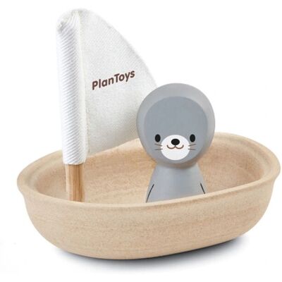 PlanToys Seal Schwimmendes Badboot - Badespielzeug für Kinder PlanToys Seal Schwimmendes Badboot - Badespielzeug für Kinder