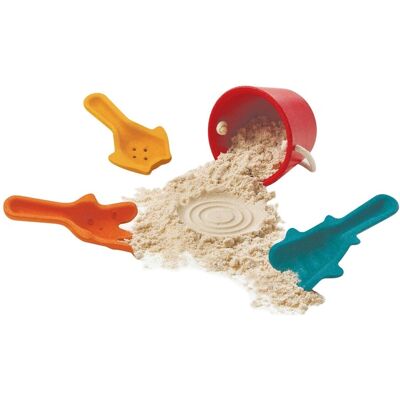 PlanToys Sand Spielset - Holzstrand Zubehörset für Kinder PlanToys Sand Spielset - Holzstrand Zubehörset für Kinder