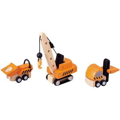 PlanToys Baufahrzeuge - Holzspielzeug für Kinder ab 3 Jahren PlanToys Baufahrzeuge - Holzspielzeug für Kinder ab 3 Jahren