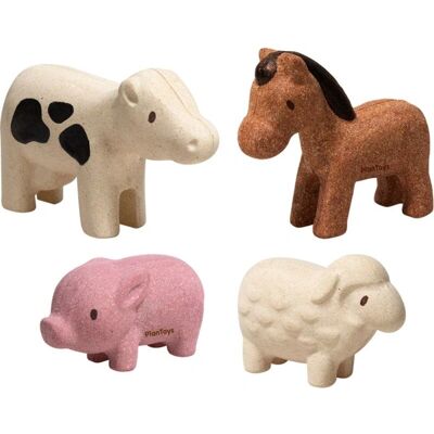 PlanToys Mehrfarbige Bauernhoftiere - Spielzeugfiguren für Kinder PlanToys Mehrfarbige Bauernhoftiere - Spielzeugfiguren für Kinder