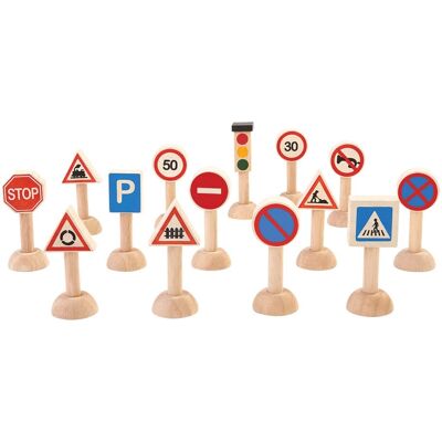 PlanToys Verkehrszeichen & Licht-Set - Lernspielzeug PlanToys Verkehrszeichen & Licht-Set - Lernspielzeug