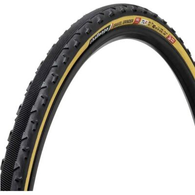 Challenge Gravel Grinder Handgjord Klar för Tubeless 700c - Svart/Tan - Däck Challenge Gravel Grinder Handgjord Klar för Tubeless 700c - Svart/Tan - Däck