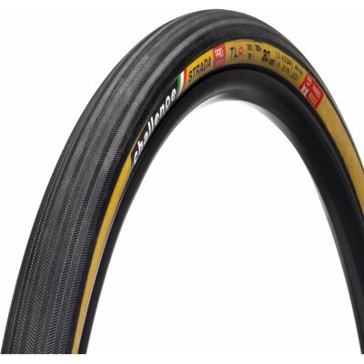 Challenge Strada Pro Handmade Tubeless Silniční Plášť - Černá/Tan - 700c/30mm - Skládací Challenge Strada Pro Handmade Tubeless Silniční Plášť - Černá/Tan - 700c/30mm - Skládací