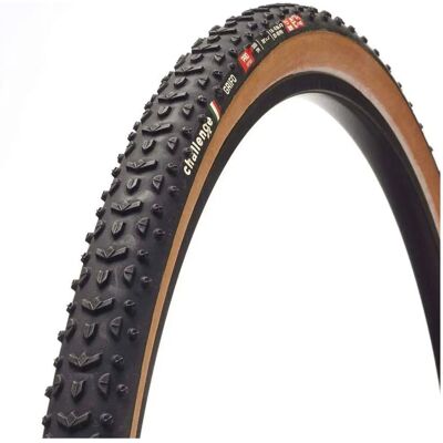 Challenge Grifo Handmade Tubeless CX Tyre - 700c - Black / Tan - Cyclocross Tire Challenge Grifo Handmade Tubeless CX Tyre - 700c - Black / Tan - Cyclocross Tire