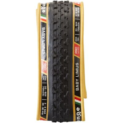 Challenge Baby Limus 33 Open Clincher Cyclocross Tyre - Black/Tan Wall 700c Challenge Baby Limus 33 Open Clincher Cyclocross Tyre - Black/Tan Wall 700c
