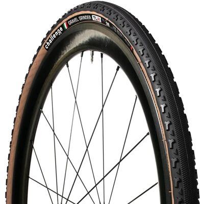 Marca Challenge Modelo 700c 33mm Neumático sin cámara para grava - Negro y Marrón Marca Challenge Modelo 700c 33mm Neumático sin cámara para grava - Negro y Marrón