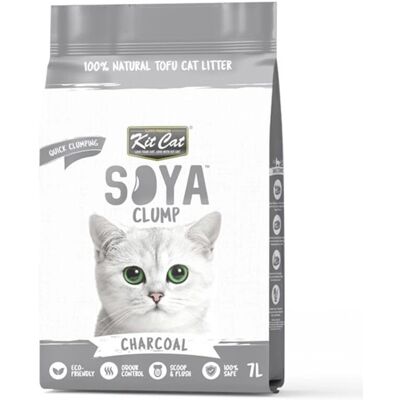 Kit Cat Arena Eco SoyaClump - Charcoal 7L - Publicité Kit Cat Arena Eco SoyaClump - Charcoal 7L - Publicité