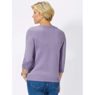 Classic Basics Flieder 3/4 Arm-Pullover - Pullover Classic Basics Flieder 3/4 Arm-Pullover - Pullover