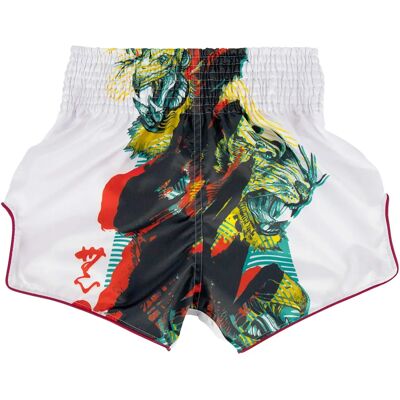 Fairtex Satoru Witte Muaythai Shorts - Muaythai Shorts Fairtex Satoru Witte Muaythai Shorts - Muaythai Shorts