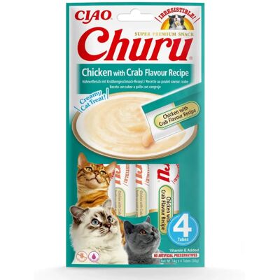 Inaba Churu Galletas de Pollo con Cangrejo - Golosinas para Gatos Inaba Churu Galletas de Pollo con Cangrejo - Golosinas para Gatos