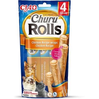 Inaba Roulés Churu pour Chats - 4x10g - Publicité Inaba Roulés Churu pour Chats - 4x10g - Publicité