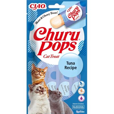 Golosinas de atún para gatos Inaba - Jugosas, Sabrosas - 4 x 15g Golosinas de atún para gatos Inaba - Jugosas, Sabrosas - 4 x 15g