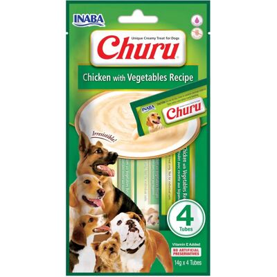 Inaba Csirke és Zöldség kutyas snack - 4 x 14g Inaba Csirke és Zöldség kutyas snack - 4 x 14g