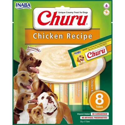 Friandises pour chiens Inaba Churu - Poulet - 8x20g Friandises pour chiens Inaba Churu - Poulet - 8x20g