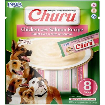 Churu EUD603 Hond/kat traktaties Kip Zalm - Snacks voor honden en katten Churu EUD603 Hond/kat traktaties Kip Zalm - Snacks voor honden en katten